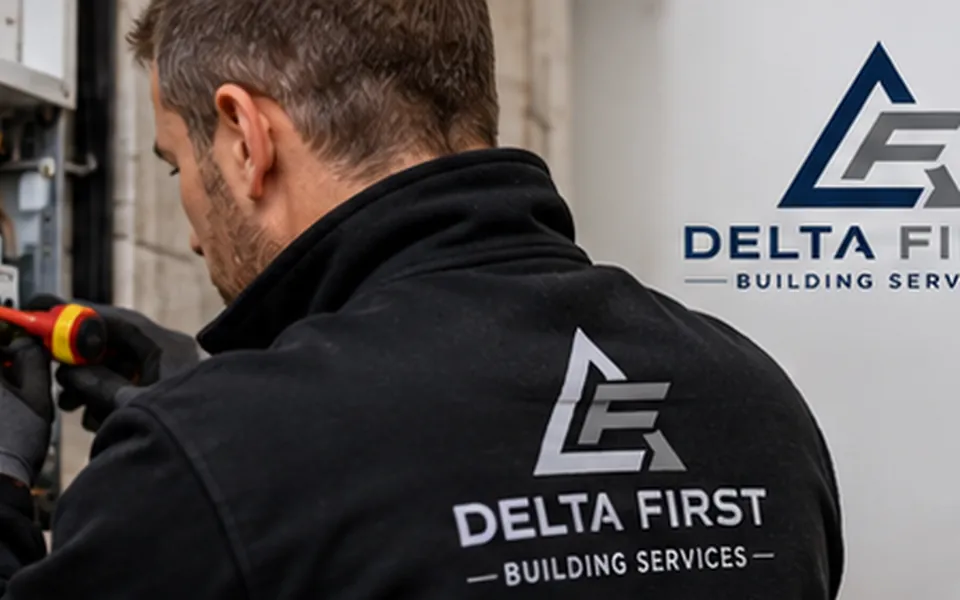 Directly employed Delta First engineer working on an electrical panel